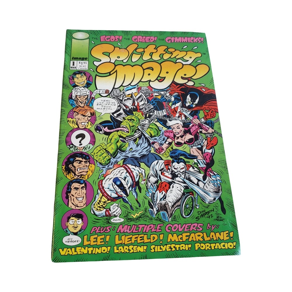 Splitting Image 1 Image Comics 1993 Don Simpson Rob Liefeld Satire Spawn Parody